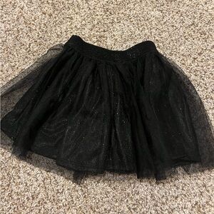 Art class glittery black tulle skirt 12M